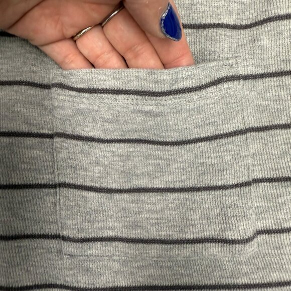 Women's J. JILL Striped Sweater Shell Buttons w/Pockets- Size XS - Picture 5 of 11